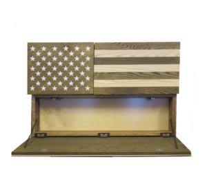 3 Compartment Flag Wall Storage Cabinet