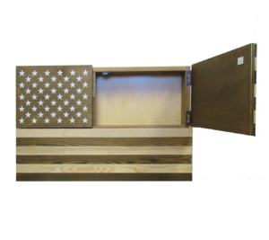 3 Compartment Flag Wall Storage Cabinet